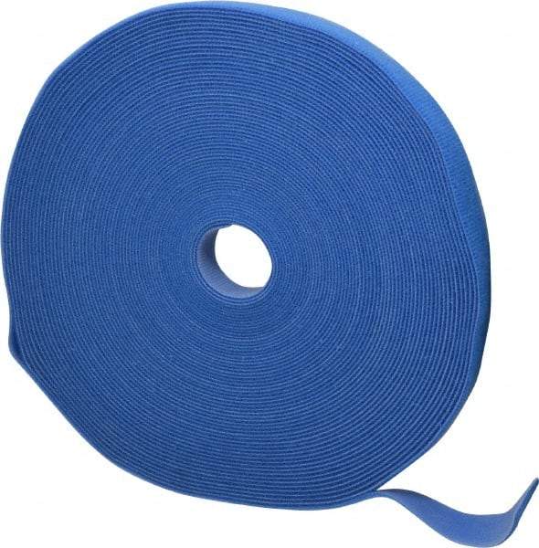 SpeedTech - 75' Long Blue Nylon & Polyethylene Hook & Loop Strap - 50 Lb Tensile Strength - Benchmark Tooling