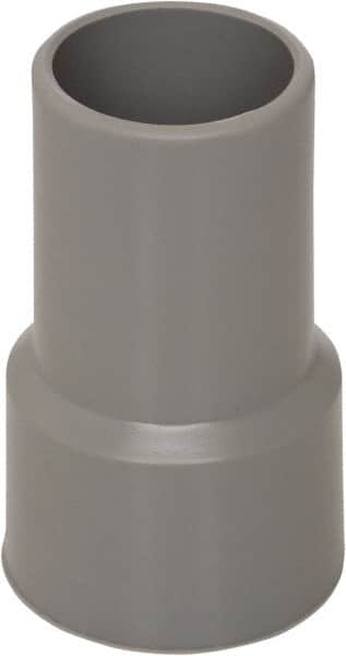 Flexaust - 2-1/2" Screw-On Hose Cuff - PVC, Gray - Benchmark Tooling