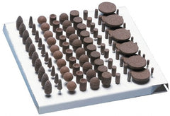 Grier Abrasives - 100 Piece Aluminum Oxide Vitrified Abrasive Point Set - Benchmark Tooling