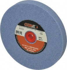 Camel Grinding Wheels - 36 Grit Aluminum Oxide Bench & Pedestal Grinding Wheel - 6" Diam x 1" Hole x 3/4" Thick, 4456 Max RPM, K Hardness, Very Coarse Grade , Vitrified Bond - Benchmark Tooling