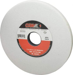 Camel Grinding Wheels - 7" Diam x 1-1/4" Hole x 1/2" Thick, K Hardness, 46 Grit Surface Grinding Wheel - Aluminum Oxide, Type 1, Coarse Grade, 3,760 Max RPM, Vitrified Bond, No Recess - Benchmark Tooling