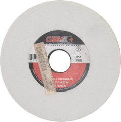 Camel Grinding Wheels - 7" Diam x 1-1/4" Hole x 1/2" Thick, J Hardness, 60 Grit Surface Grinding Wheel - Aluminum Oxide, Type 1, Medium Grade, 3,760 Max RPM, Vitrified Bond, No Recess - Benchmark Tooling