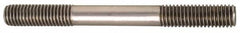 Gibraltar - 1-8 8" OAL Equal Double Threaded Stud - Alloy Steel, Black Oxide Finish, 2-1/2" Equal Thread Length - Benchmark Tooling