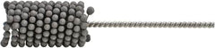 Brush Research Mfg. - 0.395" to 0.433" Bore Diam, 120 Grit, Aluminum Oxide Flexible Hone - Coarse, 8" OAL - Benchmark Tooling
