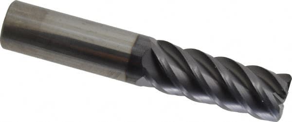 SGS - 5/8" Diam 5 Flute Solid Carbide 0.06" Corner Radius End Mill - Benchmark Tooling