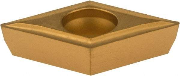 Value Collection - DPMT32.51 Grade TCN55 Carbide Turning Insert - TiN Finish, 55° Diamond, 3/8" Inscr Circle, 5/32" Thick, 1/64" Corner Radius - Benchmark Tooling