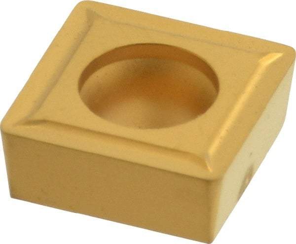 Value Collection - SCMT432 Grade TCN55 Carbide Turning Insert - TiN Finish, 90° Square, 1/2" Inscr Circle, 3/16" Thick, 1/32" Corner Radius - Benchmark Tooling