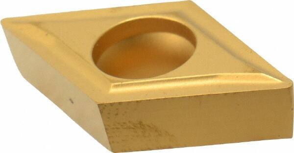 Value Collection - DCMT32.51 Grade TCN55 Carbide Turning Insert - TiN Finish, 55° Diamond, 3/8" Inscr Circle, 5/32" Thick, 1/64" Corner Radius - Benchmark Tooling