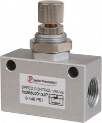 PRO-SOURCE - 3/8" NPT Inline Speed Control Valve - 0 to 140.78 psi & Aluminum Alloy Material - Benchmark Tooling