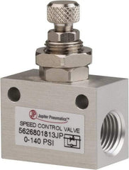 PRO-SOURCE - 1/4" NPT Inline Speed Control Valve - 0 to 140.78 psi & Aluminum Alloy Material - Benchmark Tooling