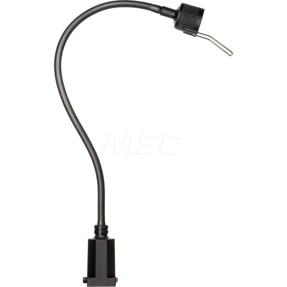 Sunnex Lighting - Task Lights; Fixture Type: General Purpose ; Color: Black ; Lamp Type: Halogen ; Mounting Type: Base Mount ; Adjustable Arm Type: Gooseneck ; Arm Length (mm): 685 - Exact Industrial Supply