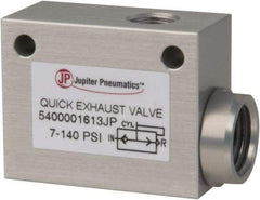 PRO-SOURCE - 1/8" NPT Quick Exhaust Valve - 1/4" Exhaust Port, 7.1 to 140.78 psi, Aluminum Alloy Material - Benchmark Tooling