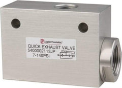 PRO-SOURCE - 1/2" NPT Quick Exhaust Valve - 3/4" Exhaust Port, 7.1 to 140.78 psi, Aluminum Alloy Material - Benchmark Tooling