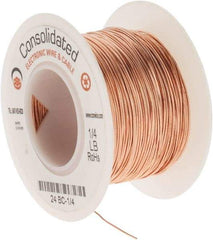 Made in USA - 24 AWG, 0.0201 Inch Diameter, 201 Ft., Solid, Grounding Wire - Copper, ASTM B3, QQ-W-343 Type S, RoHS Compliant - Benchmark Tooling