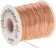 Made in USA - 22 AWG, 0.0253 Inch Diameter, 507 Ft., Solid, Grounding Wire - Copper, ASTM B3, QQ-W-343 Type S, RoHS Compliant - Benchmark Tooling