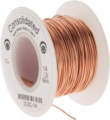 Made in USA - 20 AWG, 0.032 Inch Diameter, 79 Ft., Solid, Grounding Wire - Copper, ASTM B3, QQ-W-343 Type S, RoHS Compliant - Benchmark Tooling