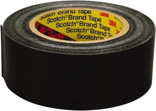 3M - 3/4" x 60 Yd Black Rubber Adhesive Packaging Tape - Polyester Film Backing, 8 mil Thick, 600 Lb Tensile Strength, Series 890MSR - Benchmark Tooling