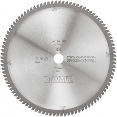 DeWALT - 12" Diam, 1" Arbor Hole Diam, 96 Tooth Wet & Dry Cut Saw Blade - Tungsten Carbide-Tipped, Standard Round Arbor - Benchmark Tooling