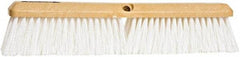 PRO-SOURCE - 24" General Purpose Polypropylene Push Broom - 3" Bristle Length, Plastic Block, Threaded Handle Connection, Handle Sold Separately - Benchmark Tooling