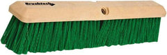 PRO-SOURCE - 24" General Purpose Polypropylene Push Broom - 3" Bristle Length, Plastic Block, Threaded Handle Connection, Handle Sold Separately - Benchmark Tooling