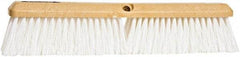 PRO-SOURCE - 18" General Purpose Polypropylene Push Broom - 3" Bristle Length, Plastic Block, Threaded Handle Connection, Handle Sold Separately - Benchmark Tooling