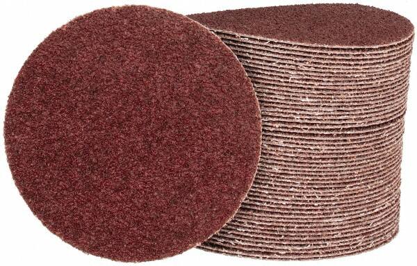 Tru-Maxx - 5" Diam, 24 Grit Aluminum Oxide Adhesive PSA Disc - Very Coarse Grade, X Weighted Cloth Backing, For Dual-Action/Orbital Sanders, Right Angle/Vertical Shaft Portable Grinders - Benchmark Tooling