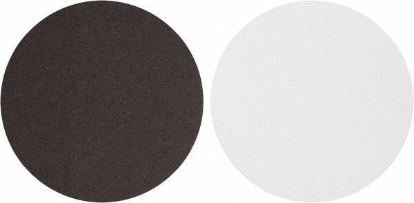 Tru-Maxx - 10" Diam, 100 Grit Aluminum Oxide Adhesive PSA Disc - Fine Grade, X Weighted Cloth Backing, For Stationary Disc Sanders - Benchmark Tooling