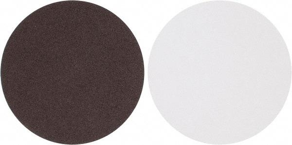 Tru-Maxx - 8" Diam, 80 Grit Aluminum Oxide Adhesive PSA Disc - Medium Grade, X Weighted Cloth Backing, For Stationary Disc Sanders - Benchmark Tooling