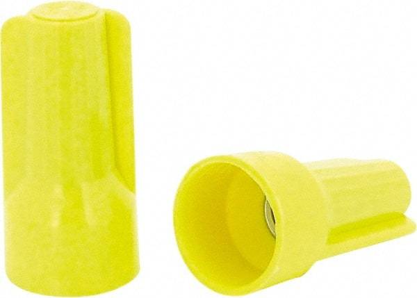 Ideal - 3, 20 to 3, 12 AWG, 600 Volt, Flame Retardant, Standard Twist on Wire Connector - Yellow, 221°F - Benchmark Tooling