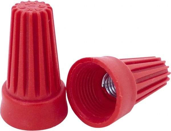 Ideal - 2, 14 to 4, 12 AWG, 600 Volt, Flame Retardant, Standard Twist on Wire Connector - Red, 221°F - Benchmark Tooling