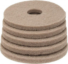 PRO-SOURCE - Polishing Pad - 13" Machine, Tan Pad, Polyester - Benchmark Tooling