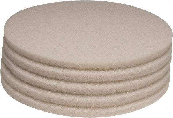 PRO-SOURCE - Polishing Pad - 20" Machine, White Pad, Polyester - Benchmark Tooling