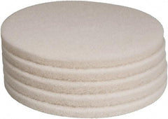 PRO-SOURCE - Polishing Pad - 19" Machine, White Pad, Polyester - Benchmark Tooling