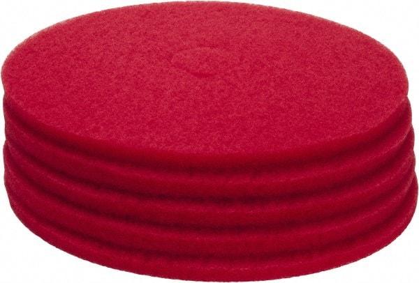 PRO-SOURCE - Polishing Pad - 20" Machine, Red Pad, Polyester - Benchmark Tooling