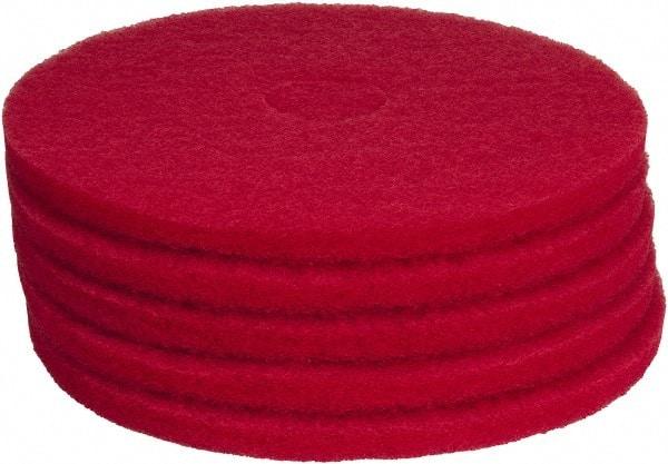 PRO-SOURCE - Polishing Pad - 17" Machine, Red Pad, Polyester - Benchmark Tooling