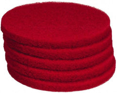 PRO-SOURCE - Polishing Pad - 13" Machine, Red Pad, Polyester - Benchmark Tooling