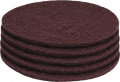 PRO-SOURCE - Stripping Pad - 17" Machine, Maroon Pad, Polyester - Benchmark Tooling