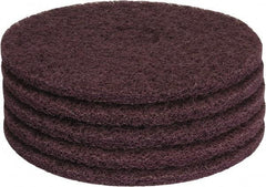 PRO-SOURCE - Stripping Pad - 15" Machine, Maroon Pad, Polyester - Benchmark Tooling