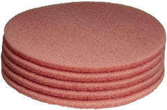 PRO-SOURCE - Polishing Pad - 27" Machine, Pink Pad, Polyester - Benchmark Tooling