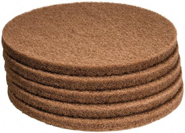 PRO-SOURCE - Polishing Pad - 17" Machine, Tan Pad, Polyester - Benchmark Tooling