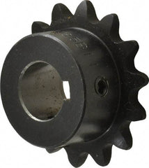 Browning - 14 Teeth, 3/8" Chain Pitch, Chain Size 35, Finished Bore Sprocket - 5/8" Bore Diam, 1.685" Pitch Diam, 1.84" Outside Diam - Benchmark Tooling