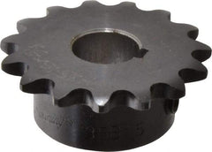 Browning - 15 Teeth, 3/8" Chain Pitch, Chain Size 35, Finished Bore Sprocket - 5/8" Bore Diam, 1.804" Pitch Diam, 1.99" Outside Diam - Benchmark Tooling