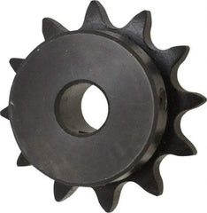 Browning - 12 Teeth, 1/2" Chain Pitch, Chain Size 40, Finished Bore Sprocket - 1/2" Bore Diam, 1.775" Pitch Diam, 2.17" Outside Diam - Benchmark Tooling