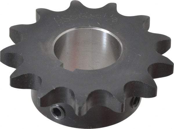Browning - 13 Teeth, 5/8" Chain Pitch, Chain Size 50, Finished Bore Sprocket - 1-1/8" Bore Diam, 2.612" Pitch Diam, 2.91" Outside Diam - Benchmark Tooling