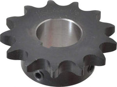 Browning - 13 Teeth, 5/8" Chain Pitch, Chain Size 50, Finished Bore Sprocket - 1-1/8" Bore Diam, 2.612" Pitch Diam, 2.91" Outside Diam - Benchmark Tooling