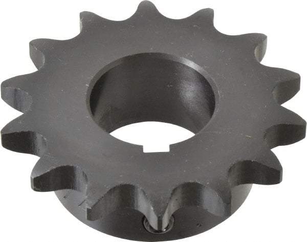 Browning - 14 Teeth, 5/8" Chain Pitch, Chain Size 50, Finished Bore Sprocket - 1-1/4" Bore Diam, 2.809" Pitch Diam, 3.11" Outside Diam - Benchmark Tooling