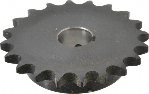 Browning - 20 Teeth, 5/8" Chain Pitch, Chain Size 50, Finished Bore Sprocket - 1" Bore Diam, 4" Pitch Diam, 4.32" Outside Diam - Benchmark Tooling
