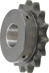 Browning - 15 Teeth, 3/4" Chain Pitch, Chain Size 60, Finished Bore Sprocket - 1-1/4" Bore Diam, 3.607" Pitch Diam, 3.98" Outside Diam - Benchmark Tooling