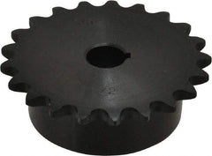 Browning - 21 Teeth, 3/8" Chain Pitch, Chain Size 35, Finished Bore Sprocket - 1/2" Bore Diam, 2.516" Pitch Diam, 2.7" Outside Diam - Benchmark Tooling