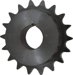 Browning - 18 Teeth, 5/8" Chain Pitch, Chain Size 50, Finished Bore Sprocket - 1-3/16" Bore Diam, 3.599" Pitch Diam, 3.92" Outside Diam - Benchmark Tooling